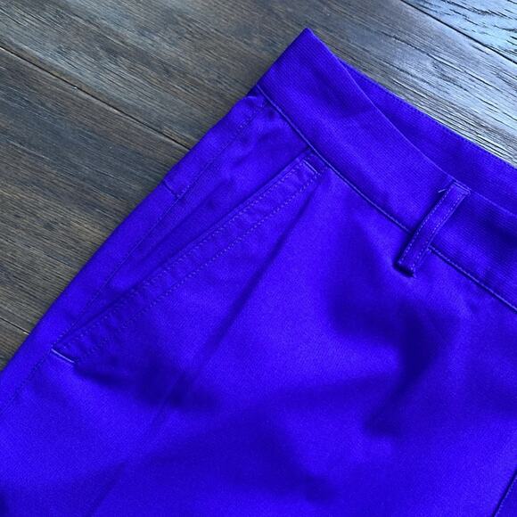 ADIDAS Golf Pant Mens Sz 32 x 32 Purple Flat Front Ripstop - Picture 3 of 8